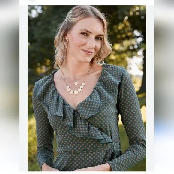 Matilda Jane "Reunion" Wrap Dress Size Small - Picture 4 of 10